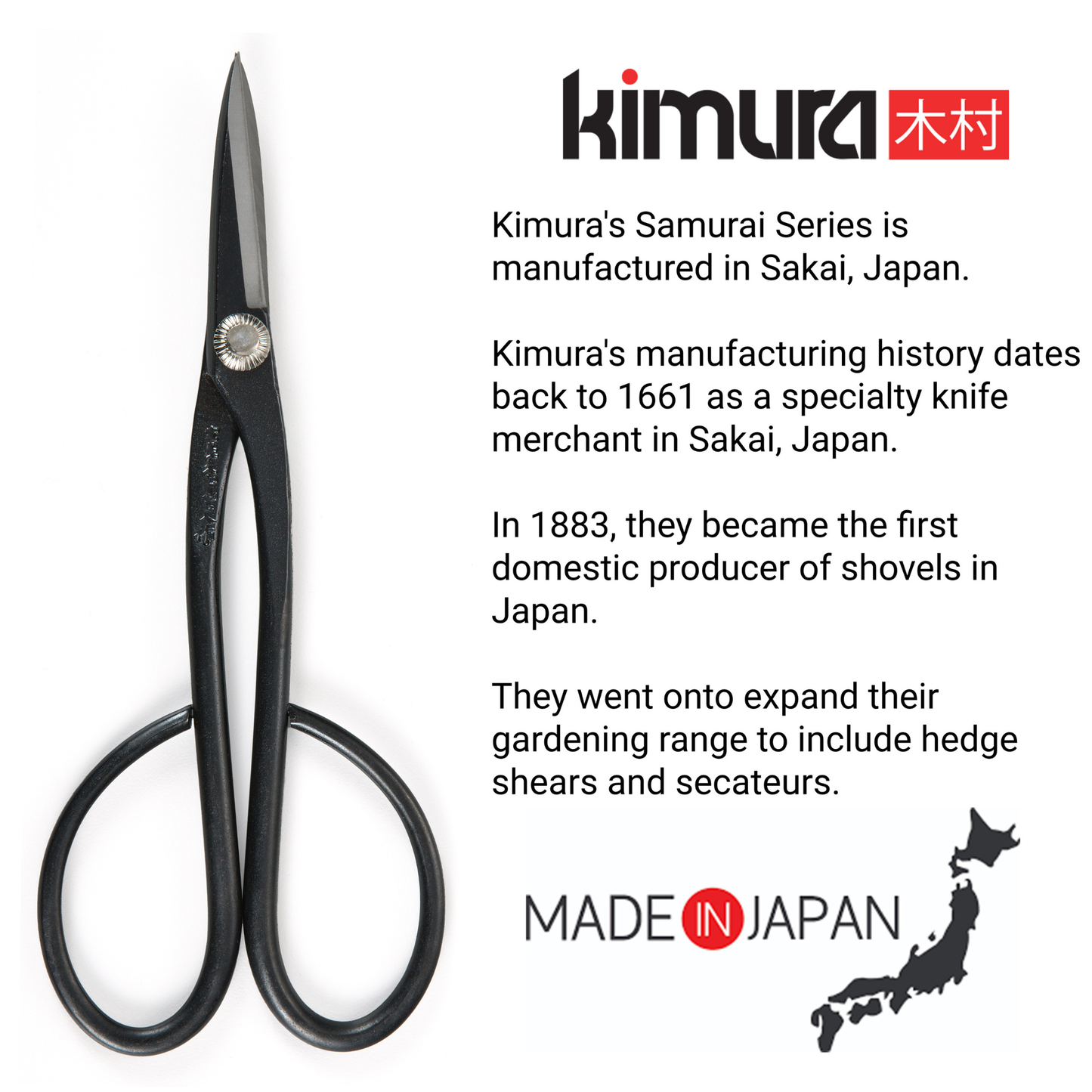 Samurai 7.3” Bonsai Scissors