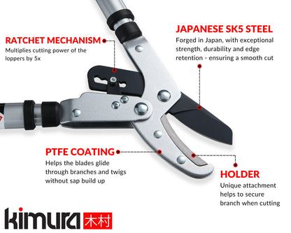 Pro Telescopic Ratchet Loppers