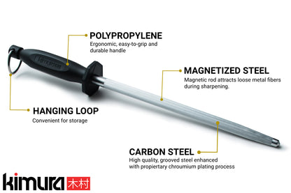 10" Carbon Steel Honing Rod