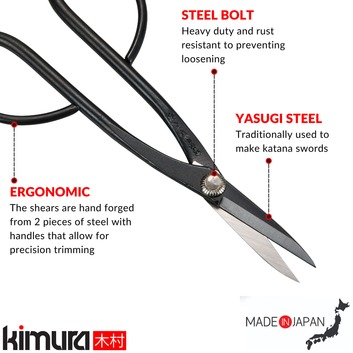 Samurai 7.3” Bonsai Scissors